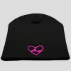 Limosine Heart Beanie - Black