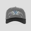 Limosine Heart Wings Hat - Grey / Black