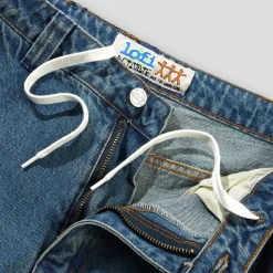 Lo-Fi Activate Pants - Heavy Distressed Indigo