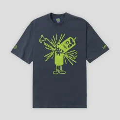 Lo-Fi Detonate Tee - Smoky Indigo