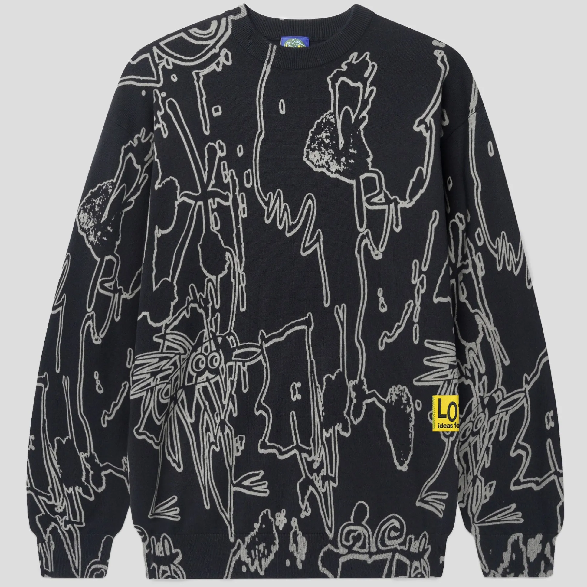 Lo-Fi Emulsion Knit sweater - Black