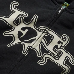 Lo-Fi Heatwave Zip-Thru Hood - Washed Black