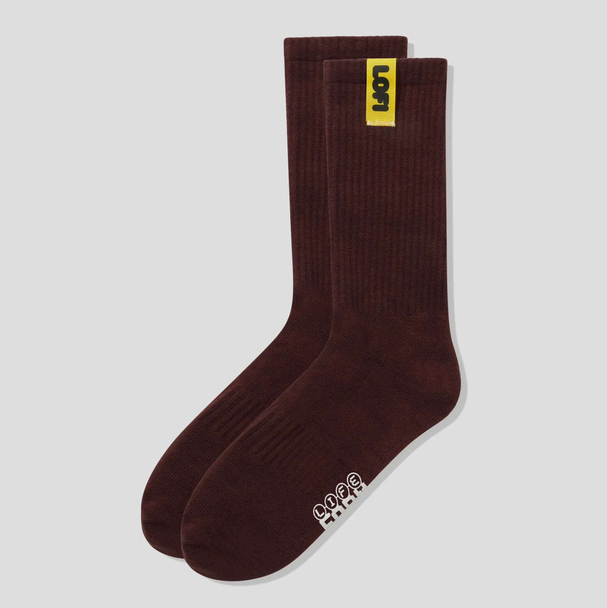 Lo-Fi Pigment Dye Socks - Chestnut