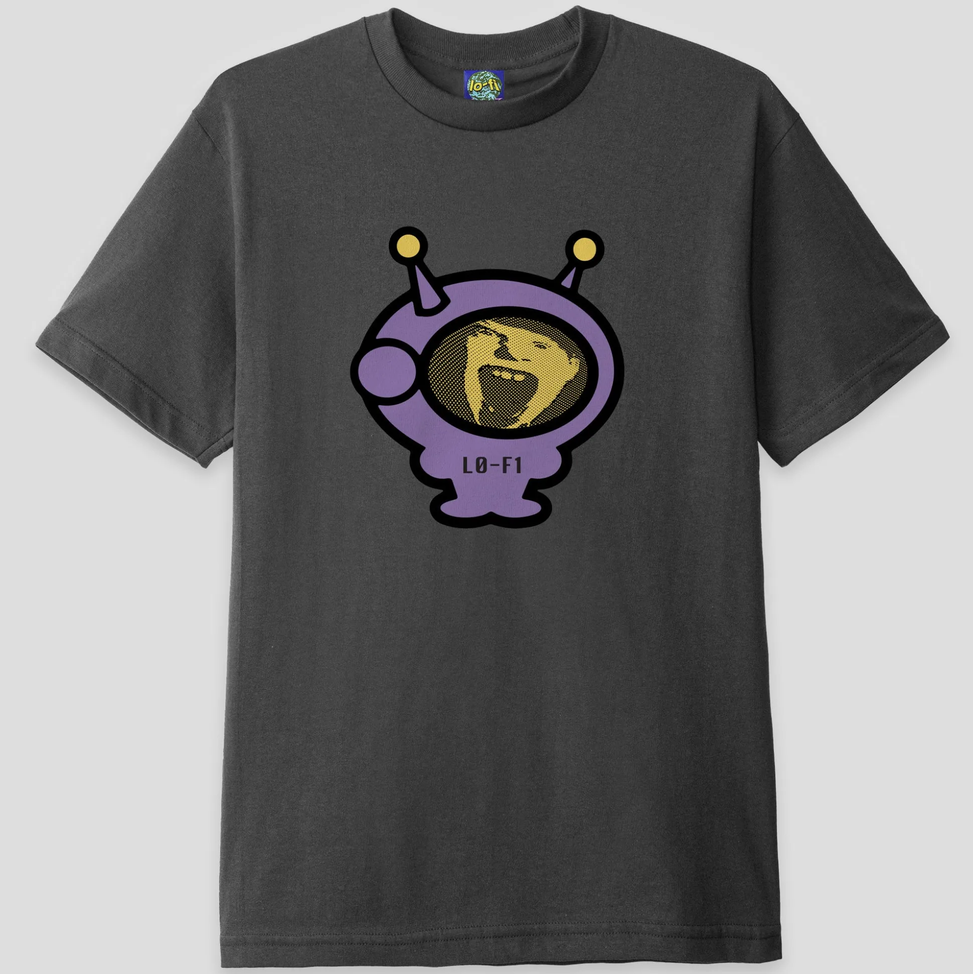 Lo-Fi Rage Tee - Charcoal