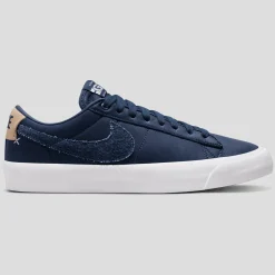 NIKE SB "BLAZER LOW PRO GT PRM" SHOES MIDNIGHT NAVY