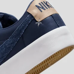 NIKE SB "BLAZER LOW PRO GT PRM" SHOES MIDNIGHT NAVY