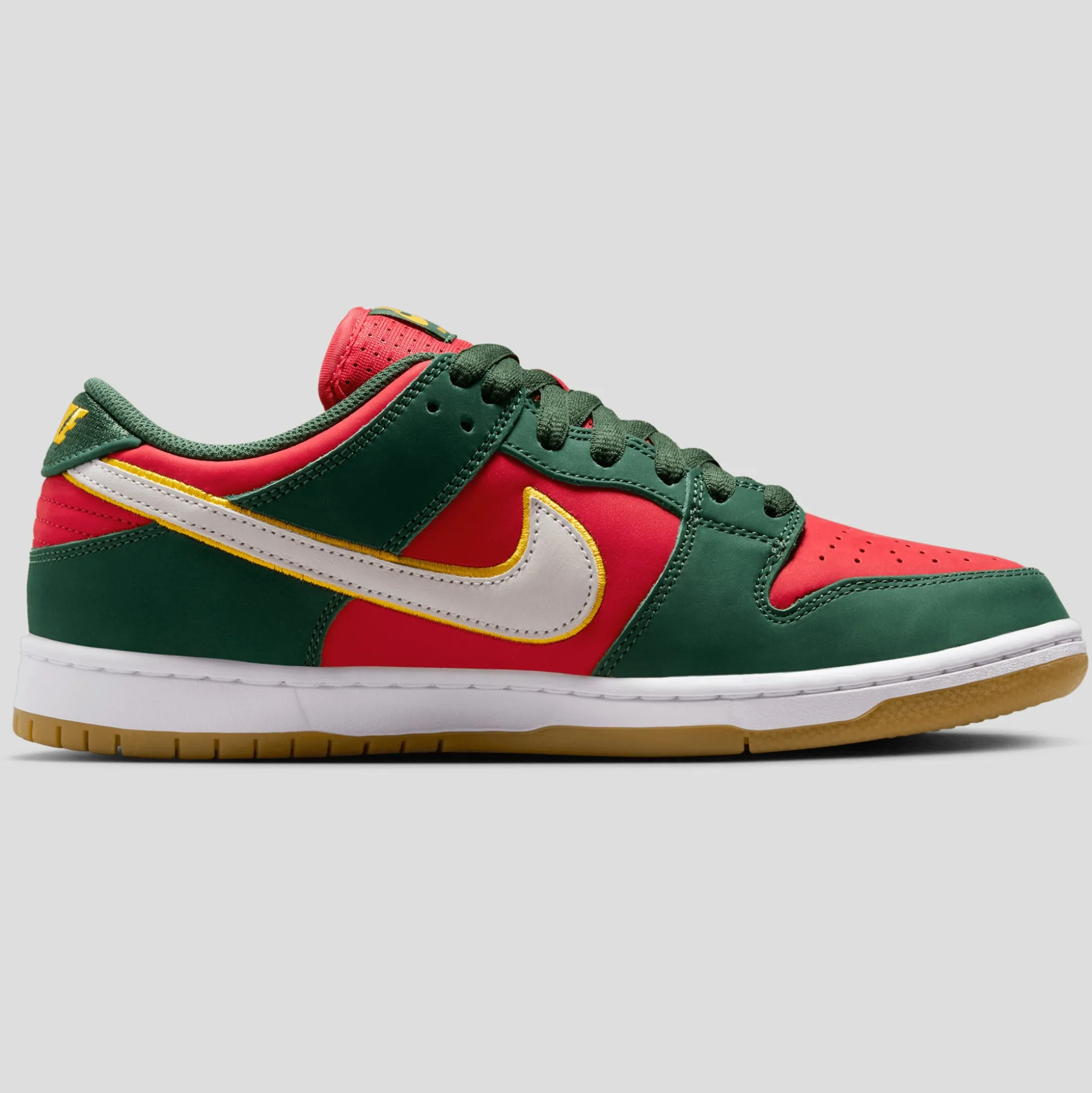Nike SB Dunk Low Seattle Super Sonics Pro Premium - Fir /White /Gold /
