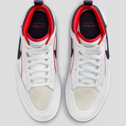 Nike SB React Leo Premium - White / University Red / Midnight Navy