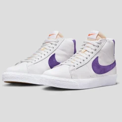 Nike SB Zoom Blazer Mid Iso - White / Court Purple