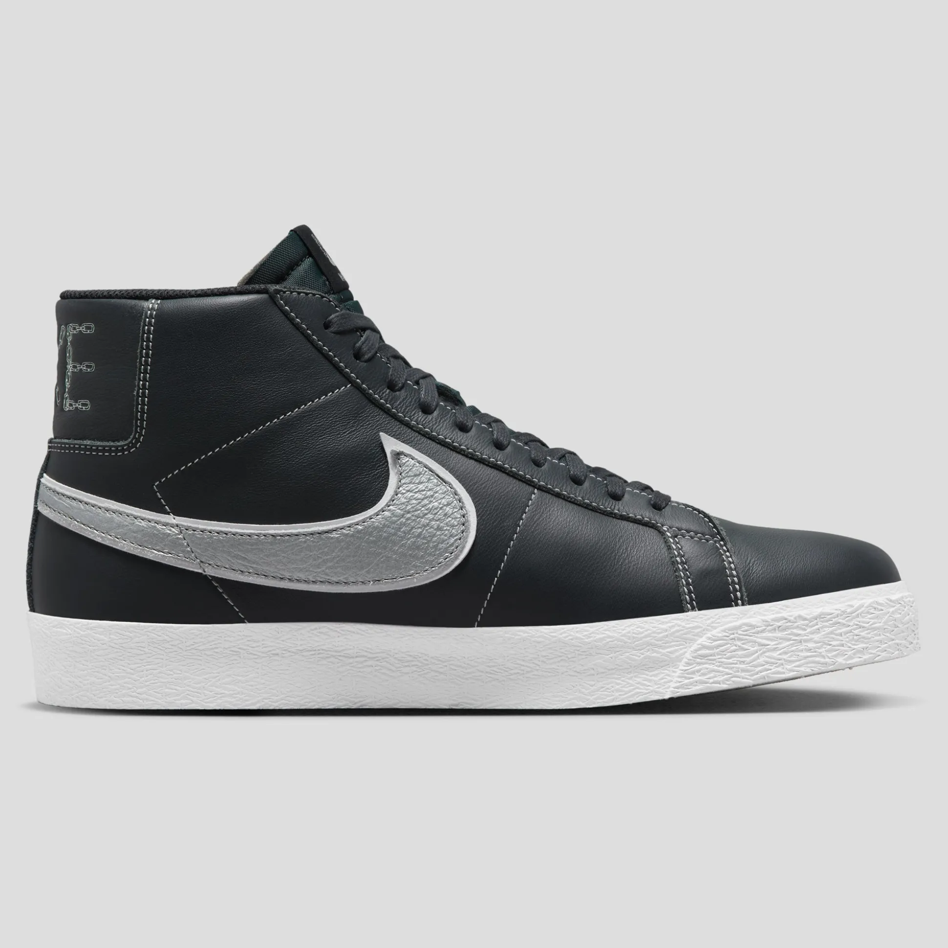 Nike SB Zoom Blazer Mid Mason Silva - Dark Obsidian / Metallic Silver