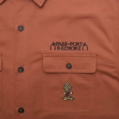 Pass~Port & El'more Vineyard Workers Long-sleeve Shirt - Rust