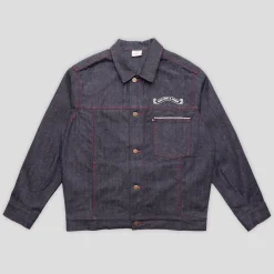 Pass~Port & Evisen Selvedge Denim Workers Club Jacket - Raw Denim