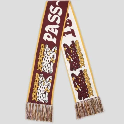 Pass~Port Antler Scarf - Maroon / Gold