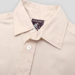 Pass~Port Australian Manufactured Short Sleeve Work Shirt - Natural