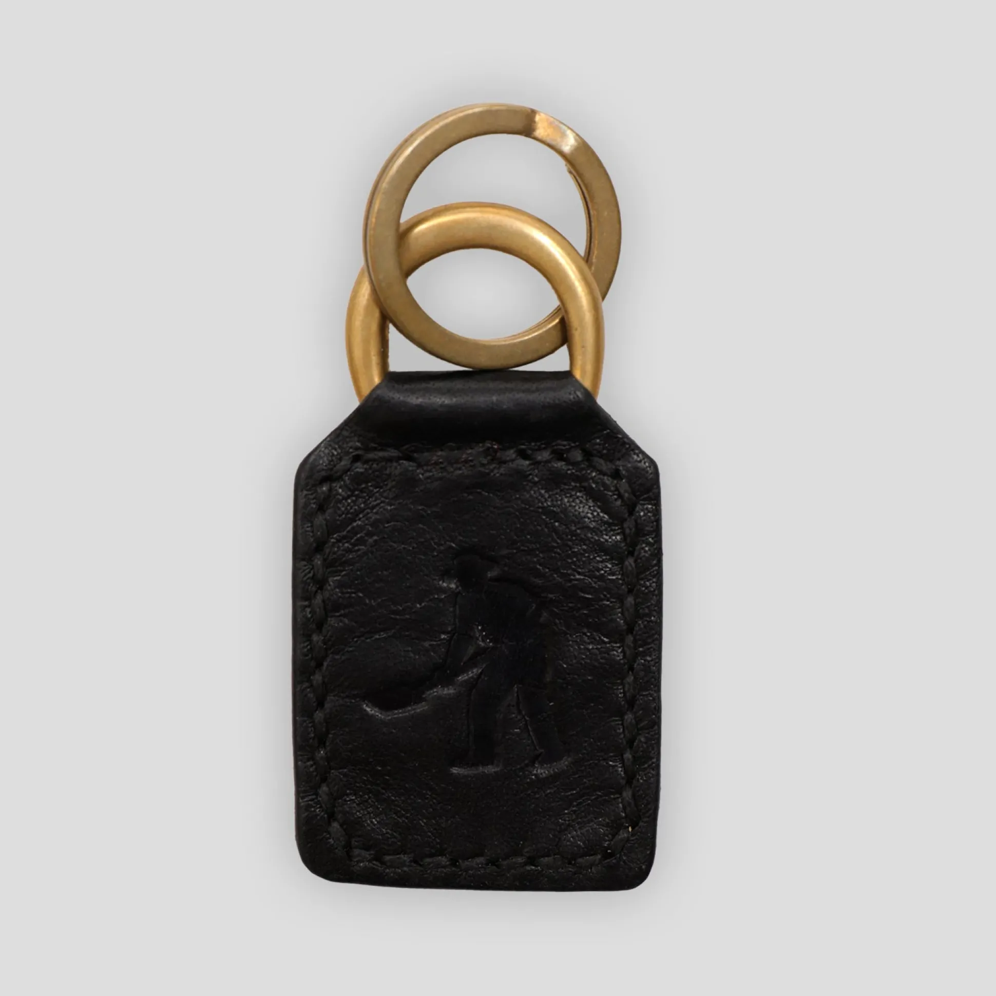 Pass~Port Australian Manufactured Leather Key Fob - Black