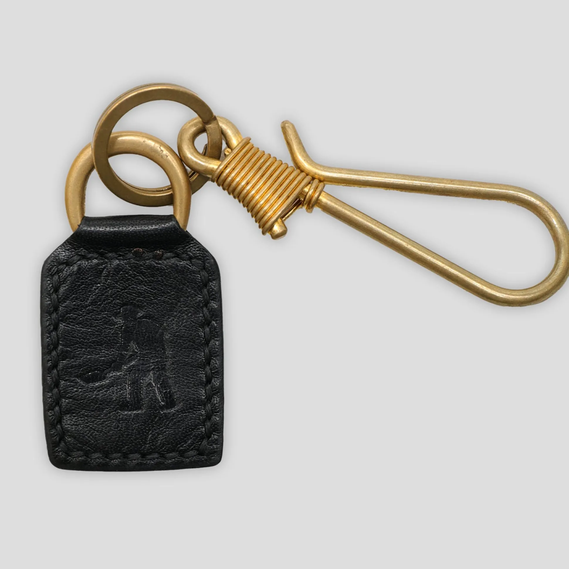 Pass~Port Australian Manufactured Leather Key Fob - Black