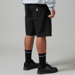 Pass~Port Blended Recycled Cotton Workers Club Jean Short - Washed Bla