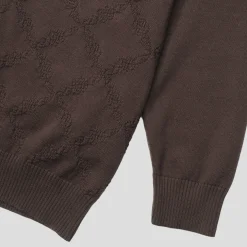 Pass~Port Brasco Zip Long Sleeve Knit - Choc