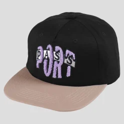 Pass~Port Bulb Logo Cap - Black / Khaki