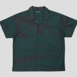 Pass~Port Cave~in Casual Shirt - Dark Green