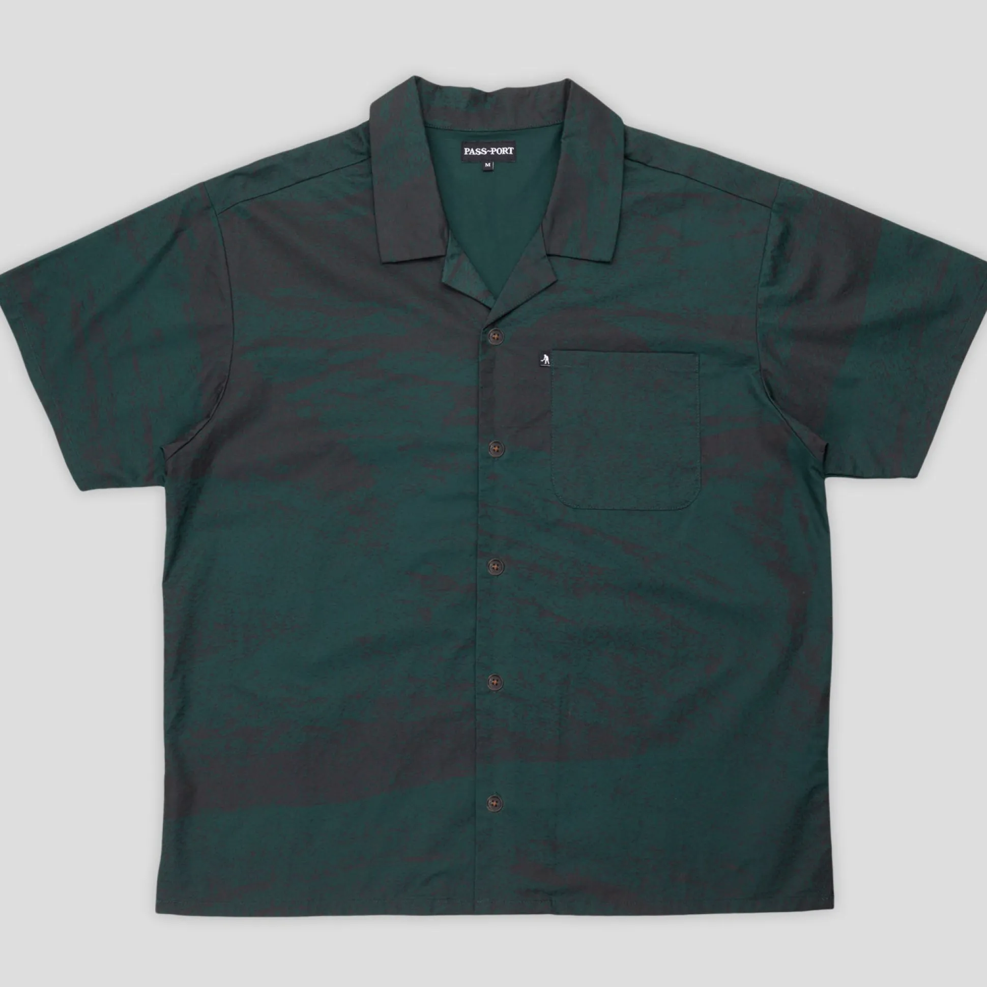 Pass~Port Cave~in Casual Shirt - Dark Green