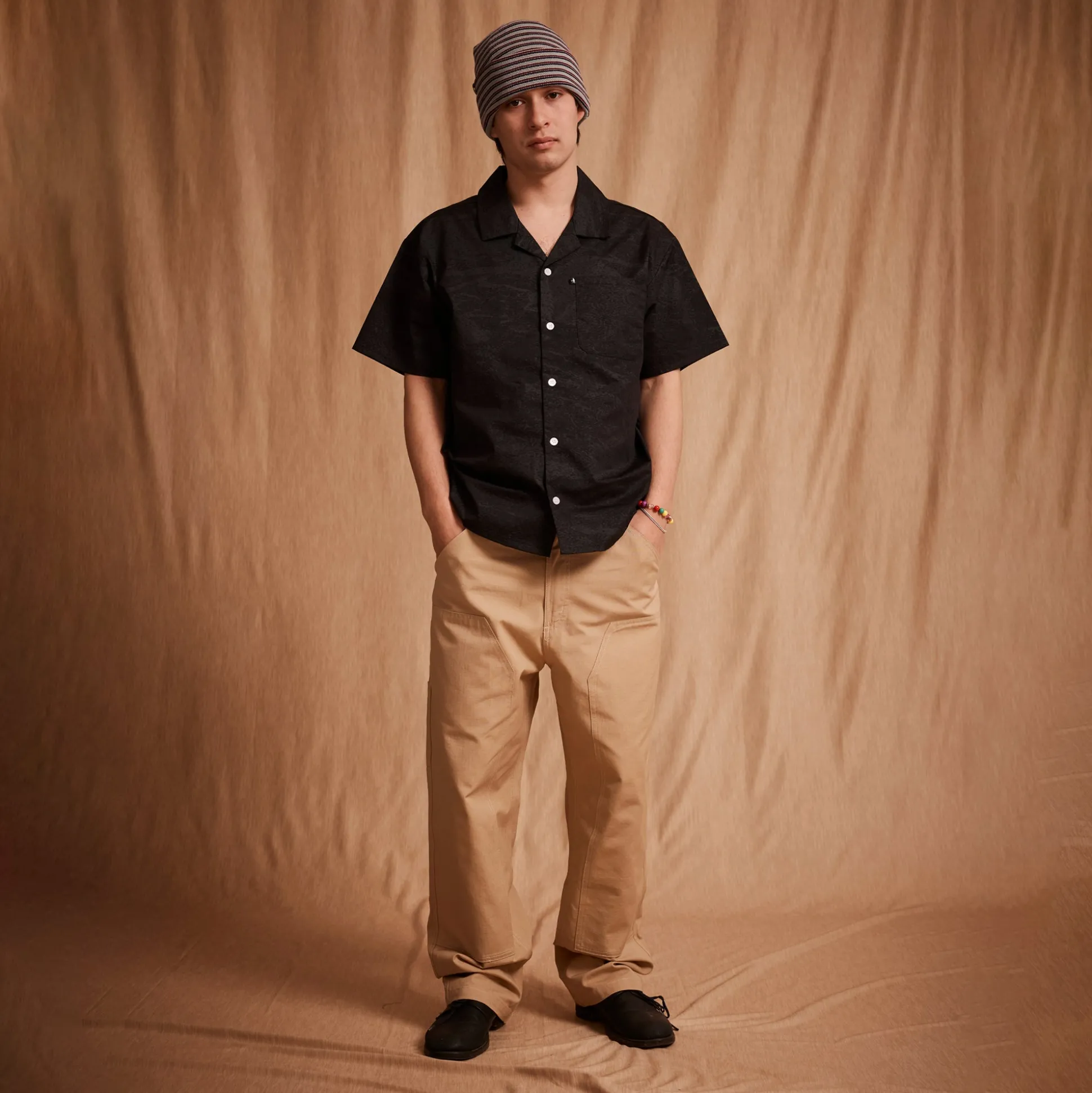 Pass~Port Cave~in Casual Shirt - Dark Green