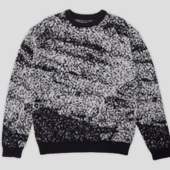 Pass~Port Cave~in Mohair Sweater - Black / Grey