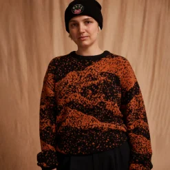 Pass~Port Cave~in Mohair Sweater - Black / Bronze