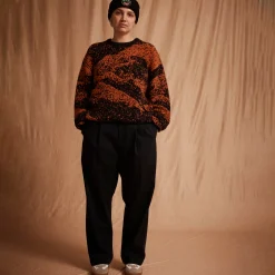 Pass~Port Cave~in Mohair Sweater - Black / Bronze