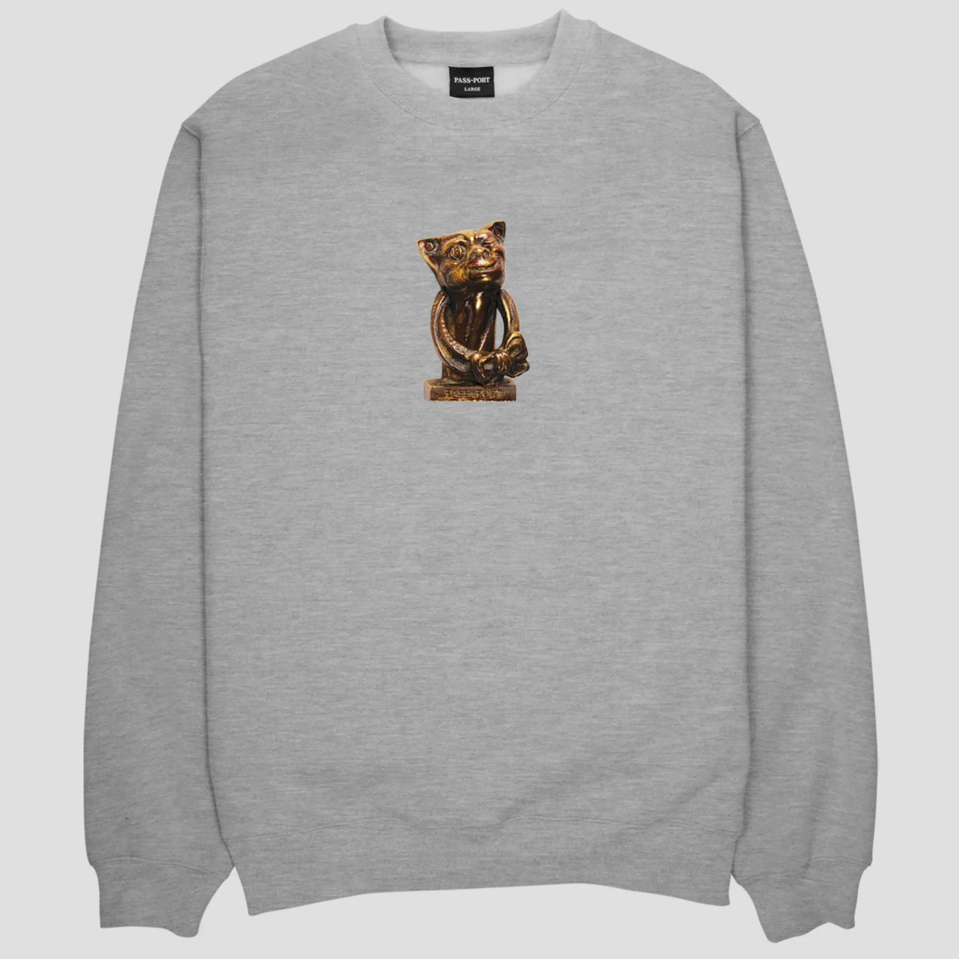 PASS~PORT "CHESHIRE" SWEATER ASH HEATHER