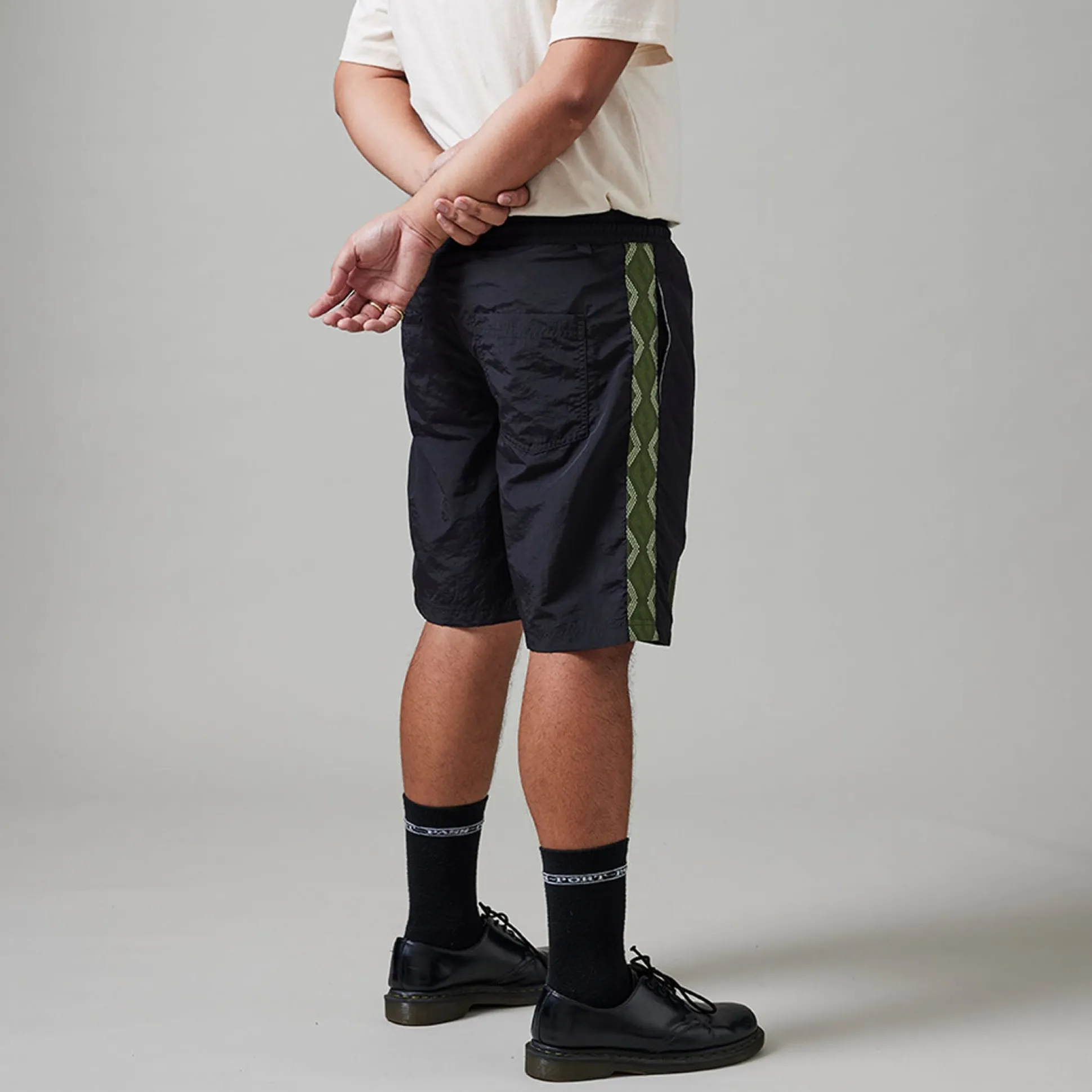 Pass~Port Coiled RPET Casual Short - Black