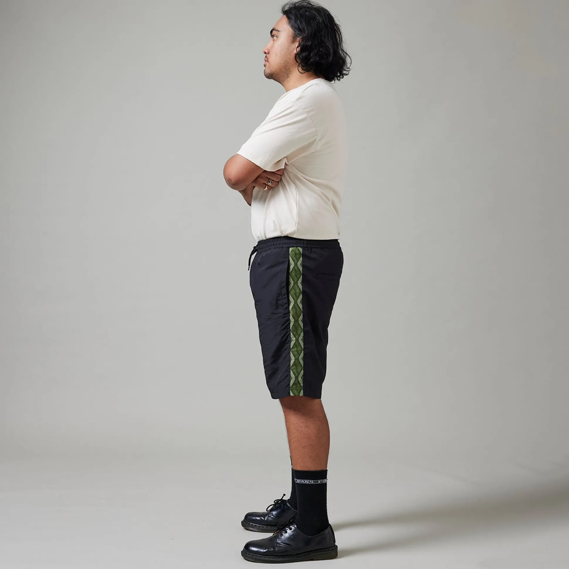 Pass~Port Coiled RPET Casual Short - Black