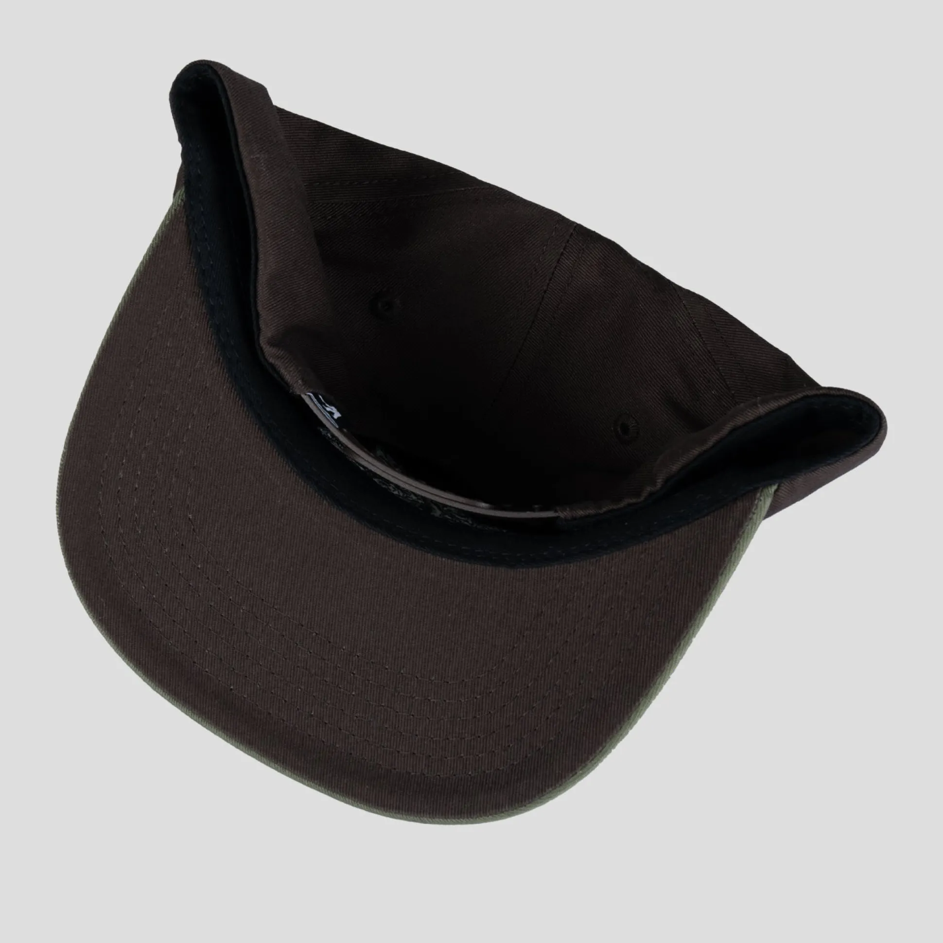 Pass~Port Coiled Workers Cap - Military Green / Chocolate