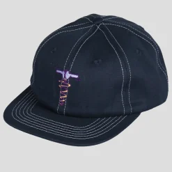Pass~Port Corkscrew 5 Panel Cap - Navy