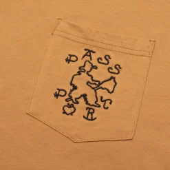 Pass~Port Cowpoke Organic Cotton Pocket Tee - Mustard