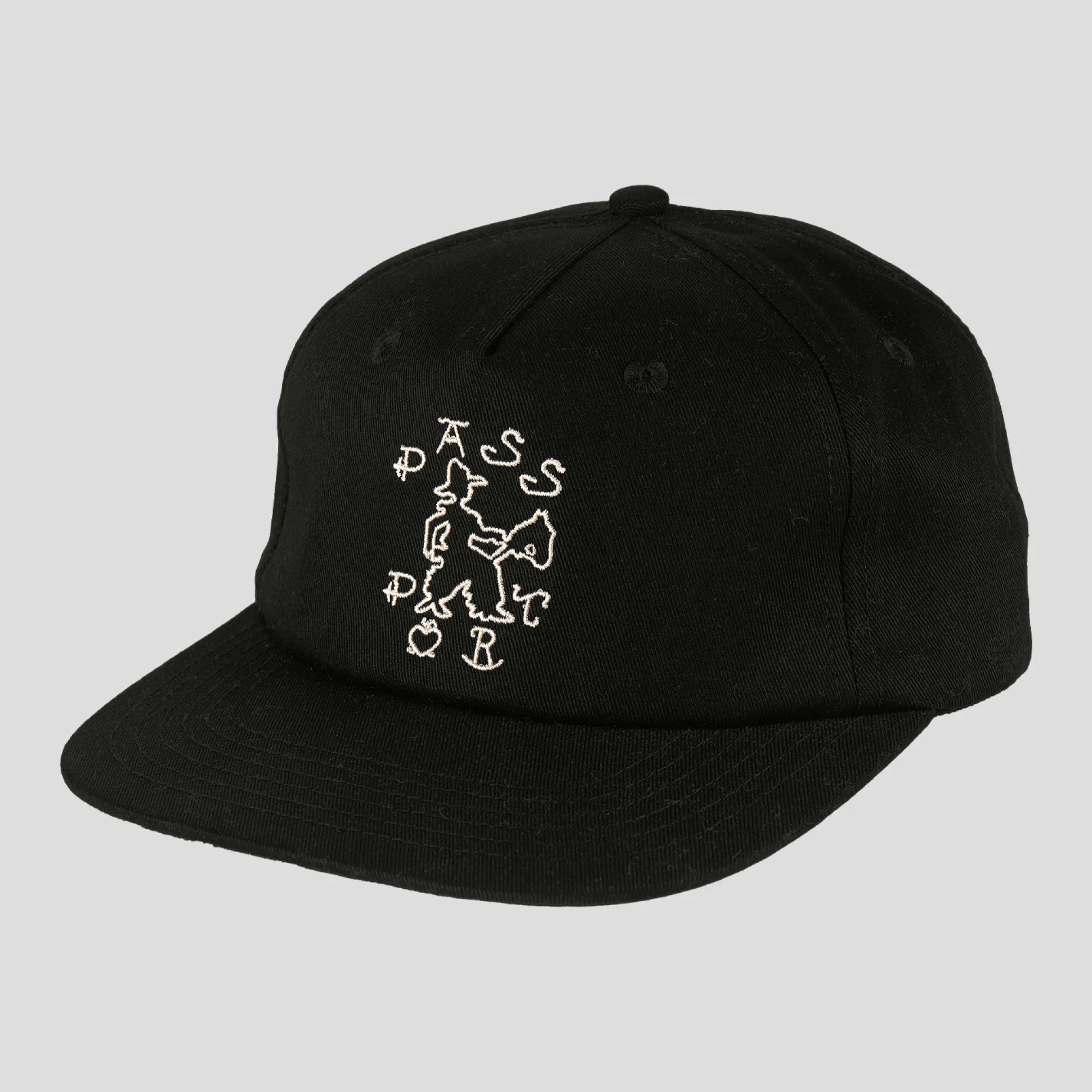 Pass~Port Cowpoke Workers Cap - Black