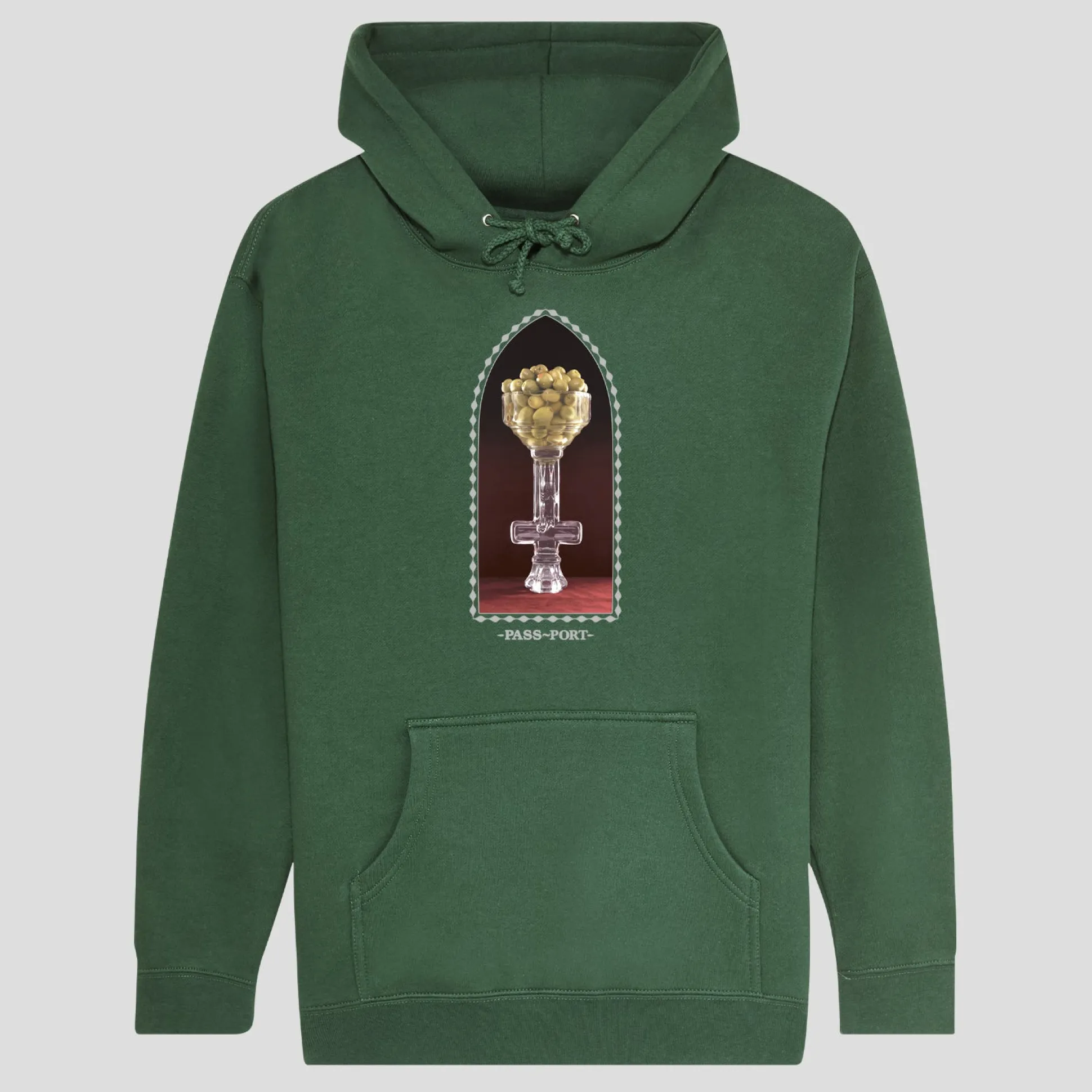 Pass~Port Crystal Olives Hoodie - Forest Green