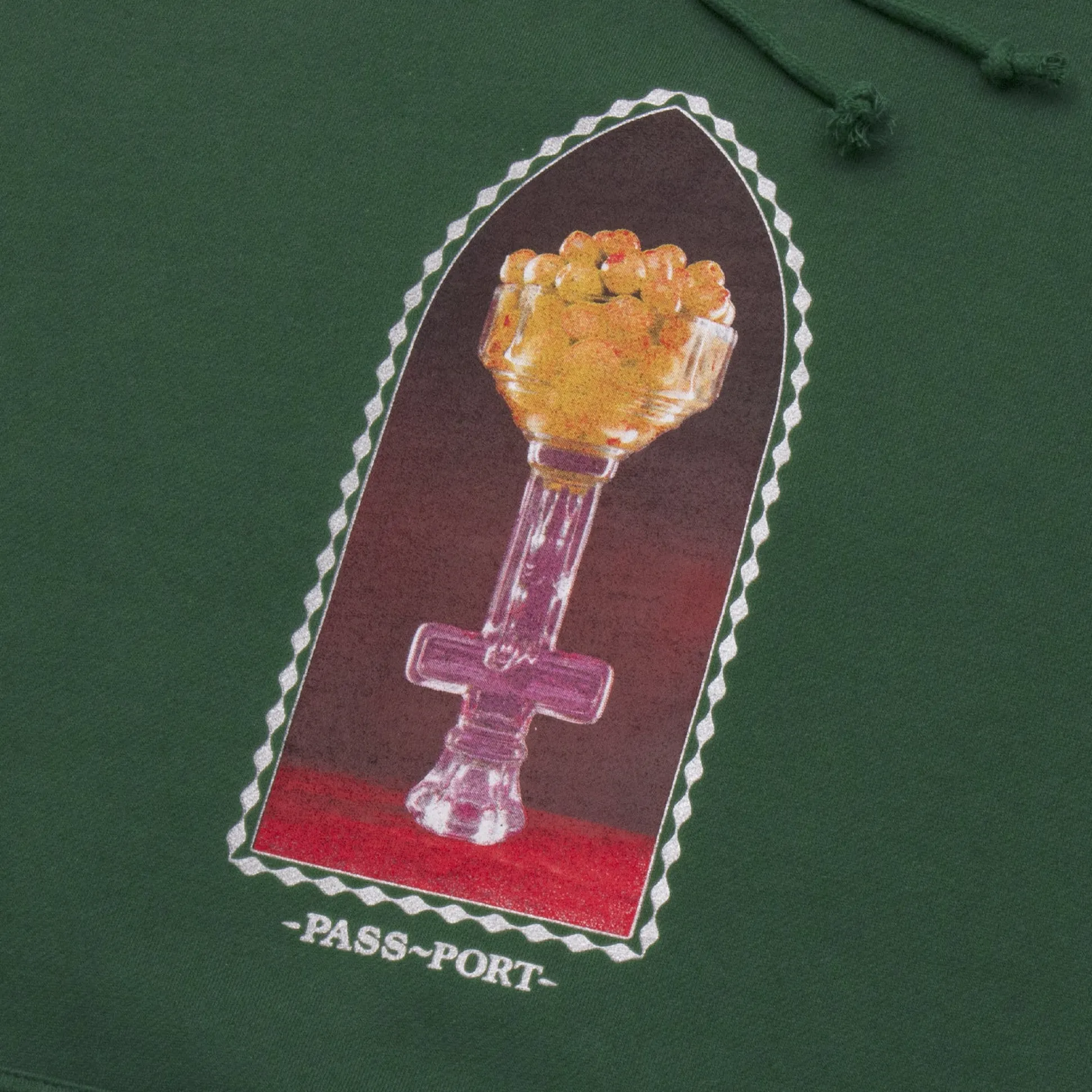 Pass~Port Crystal Olives Hoodie - Forest Green