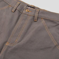 PASS~PORT "DIGGERS CLUB" SHORTS ASH - CONTRAST STITCH