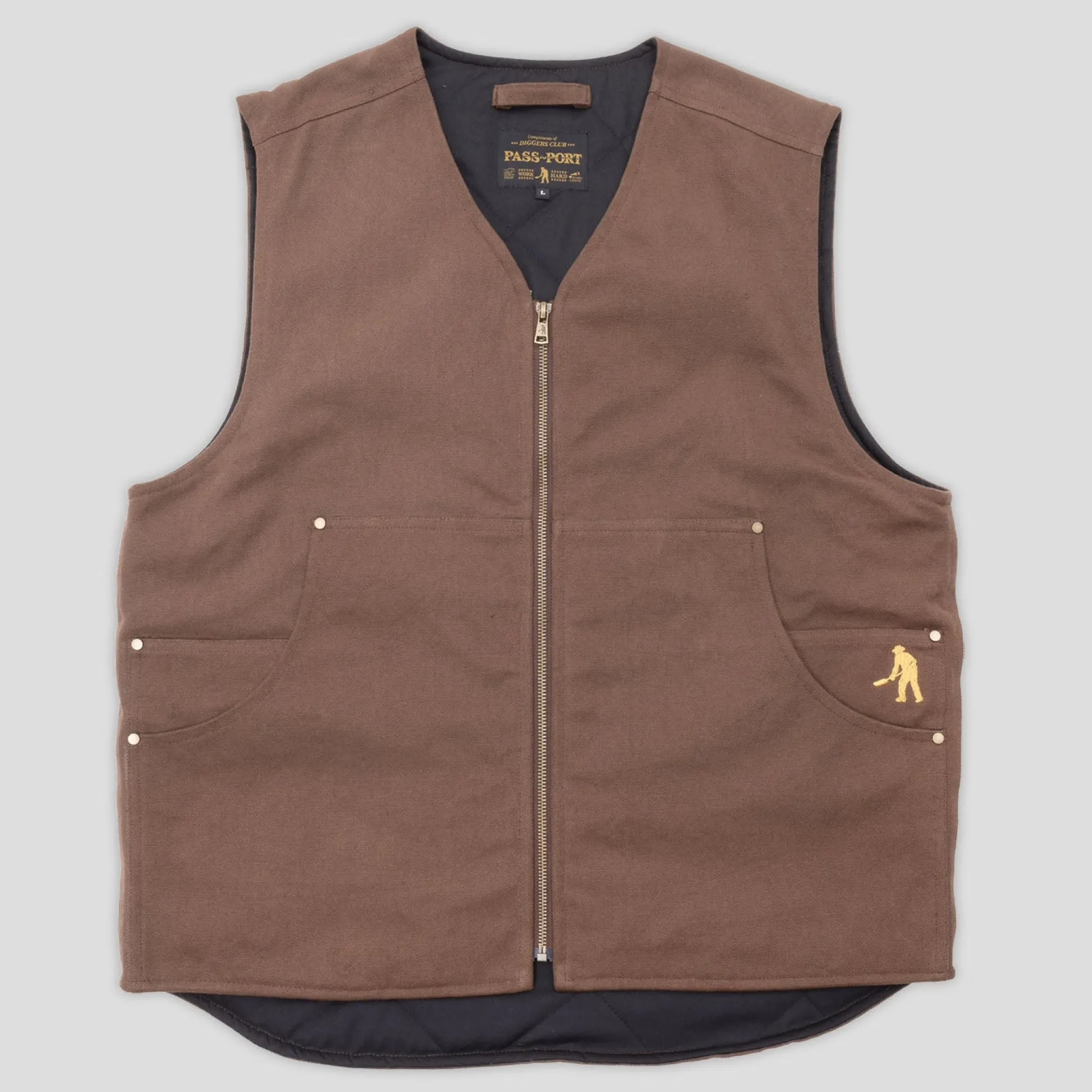 Pass~Port Diggers Club Vest - Mud