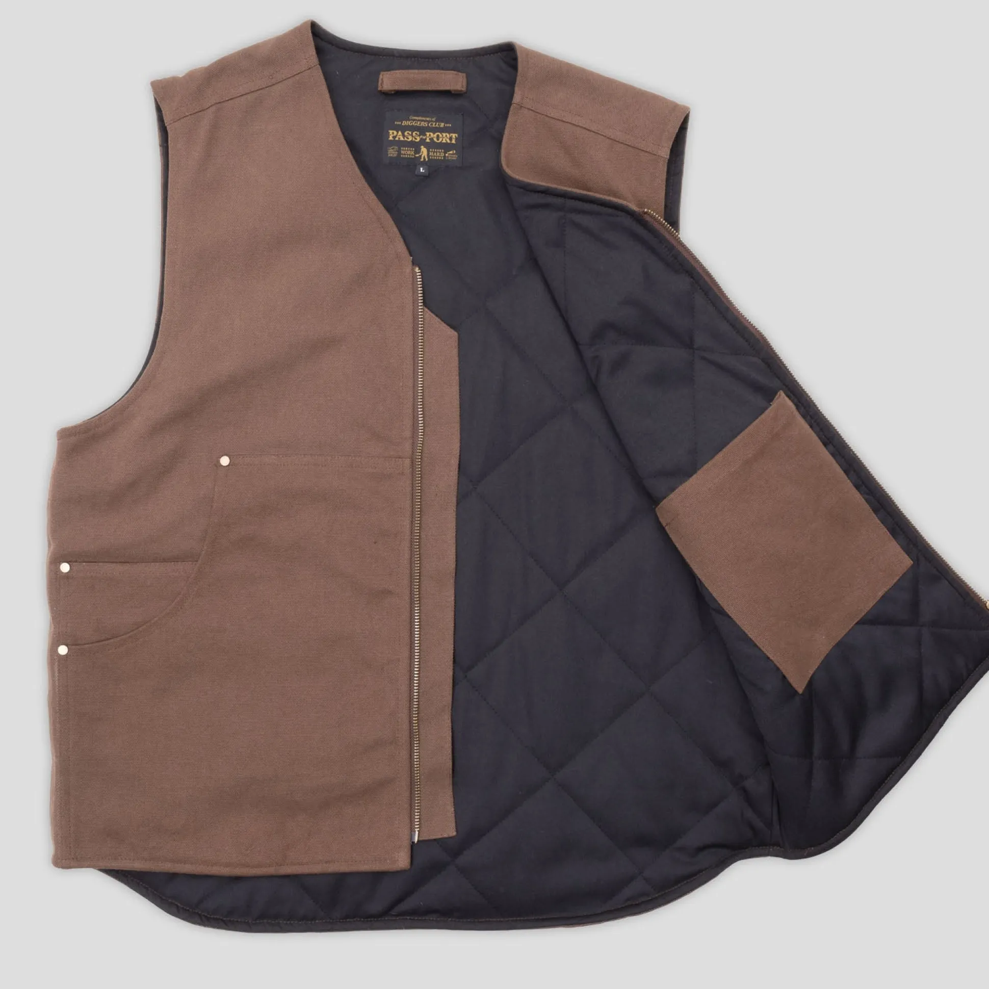 Pass~Port Diggers Club Vest - Mud