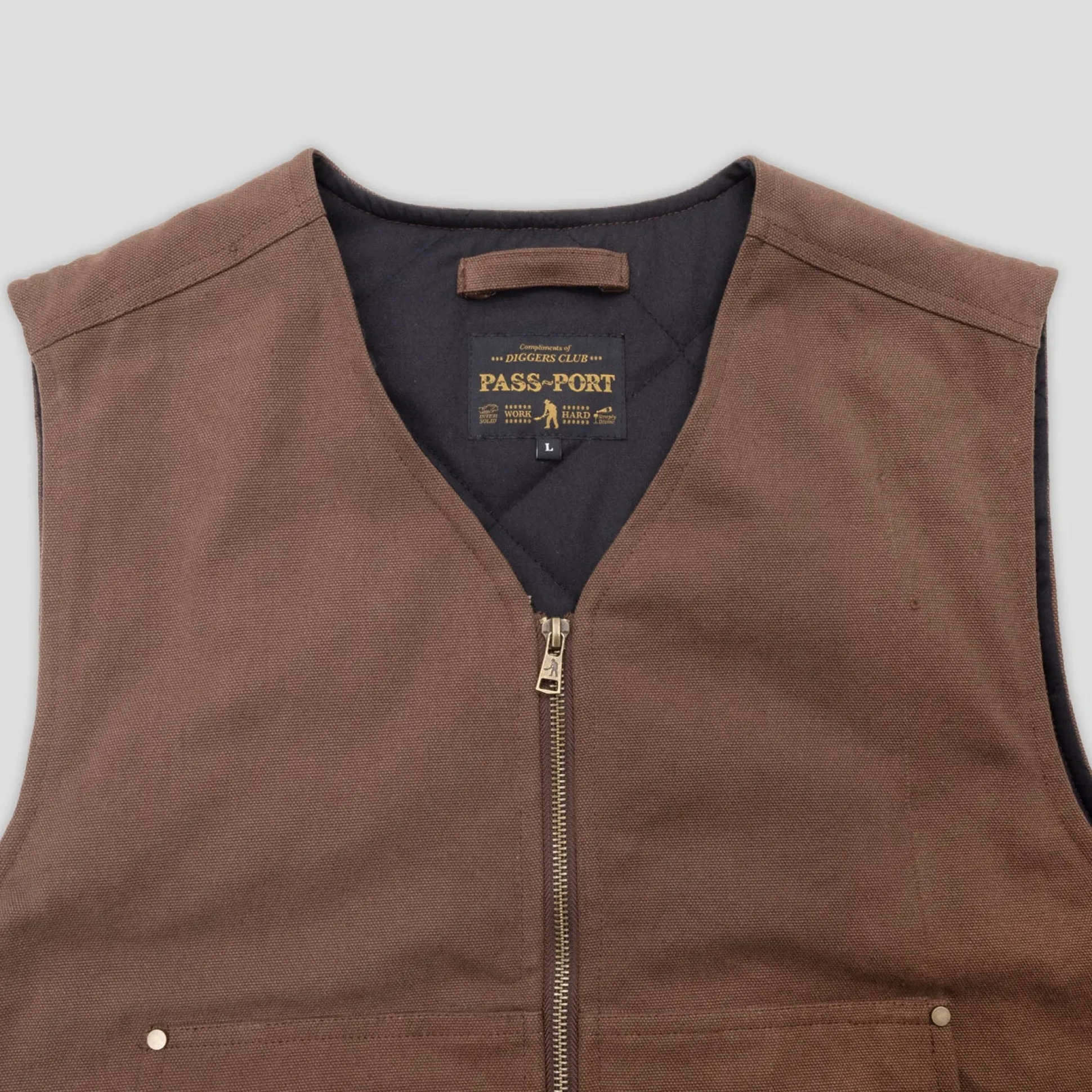 Pass~Port Diggers Club Vest - Mud