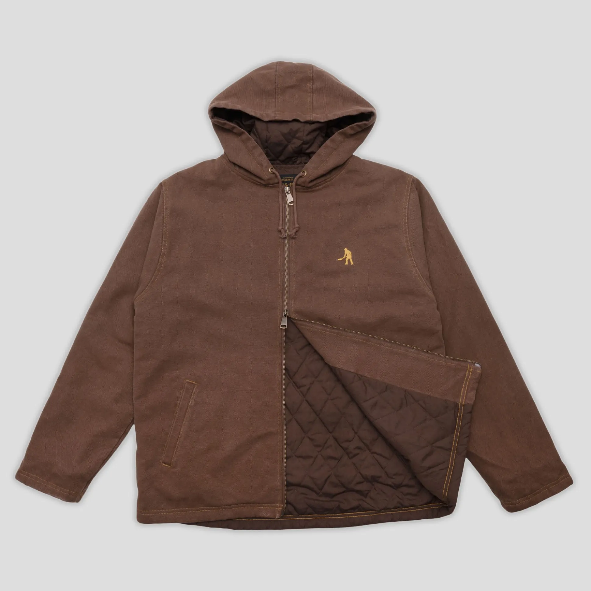 Pass~Port Diggers Club Zip Hoodie - Mud