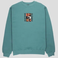 Pass~Port Dine Em' Sweater - Washed Out Teal