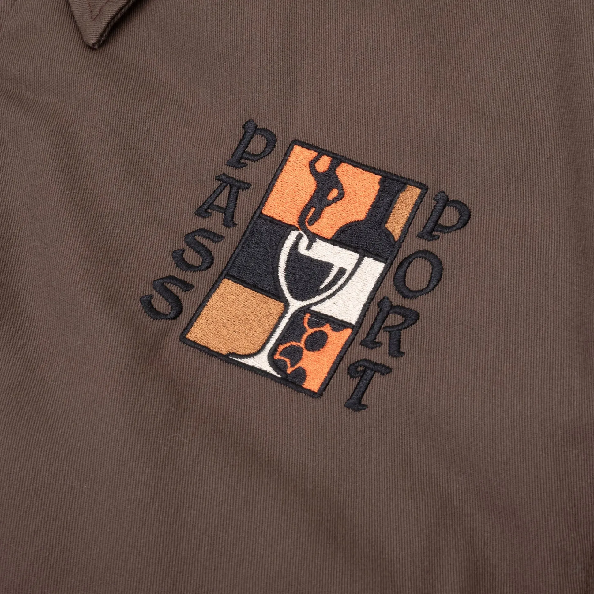 Pass~Port Dine Em' Workers Jacket - Chocolate