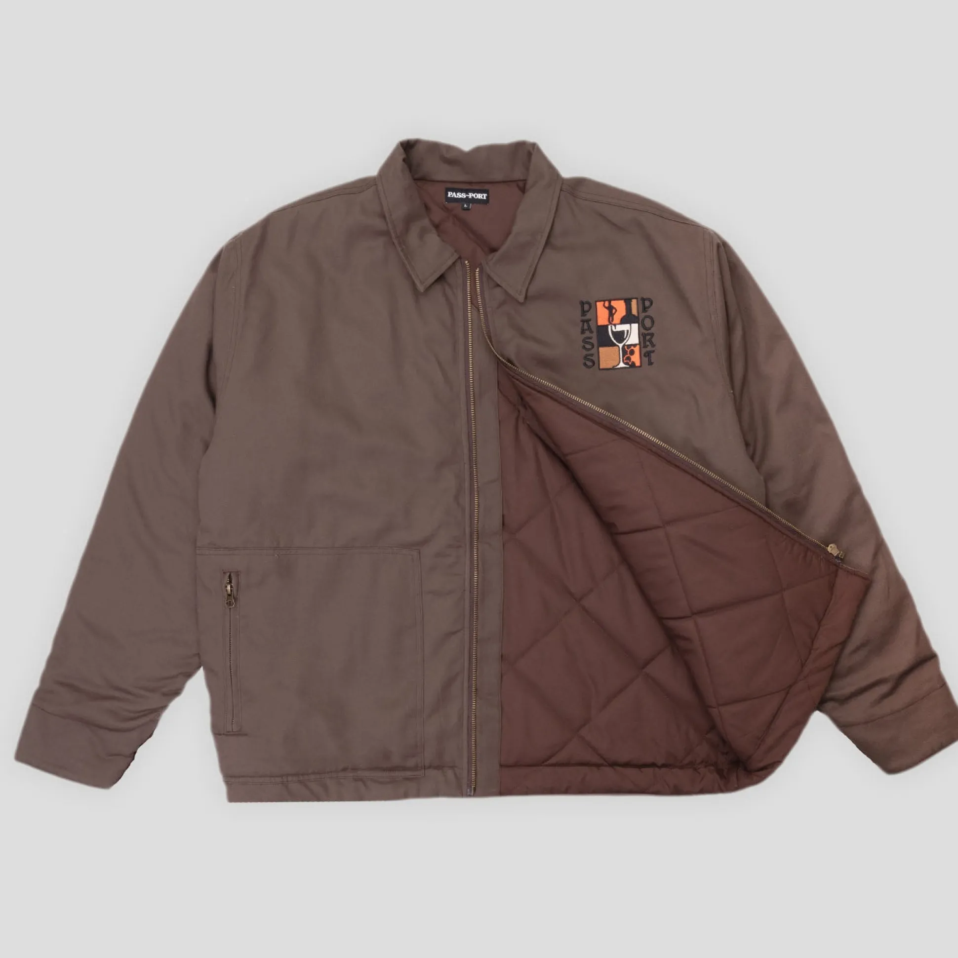 Pass~Port Dine Em' Workers Jacket - Chocolate