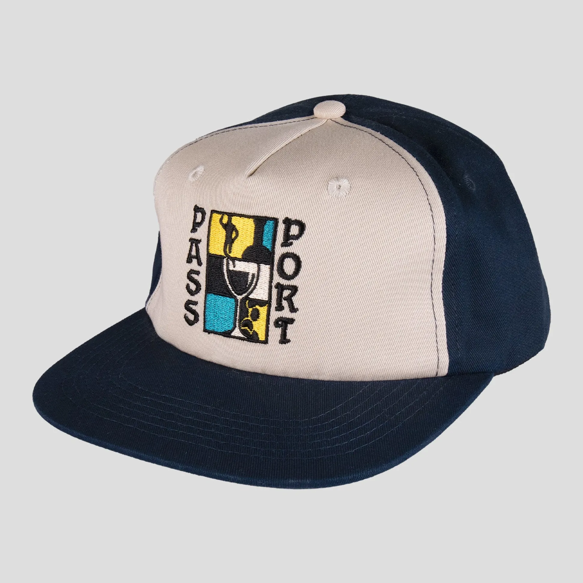 Pass~Port Dine Em' Workers Cap - Navy / Off White