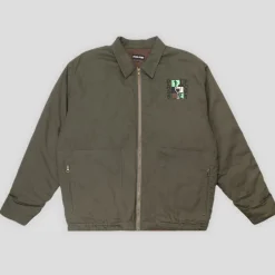 Pass~Port Dine Em' Workers Jacket - Olive