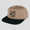 Pass~Port Dine Em' Workers Cap - Black / Sand