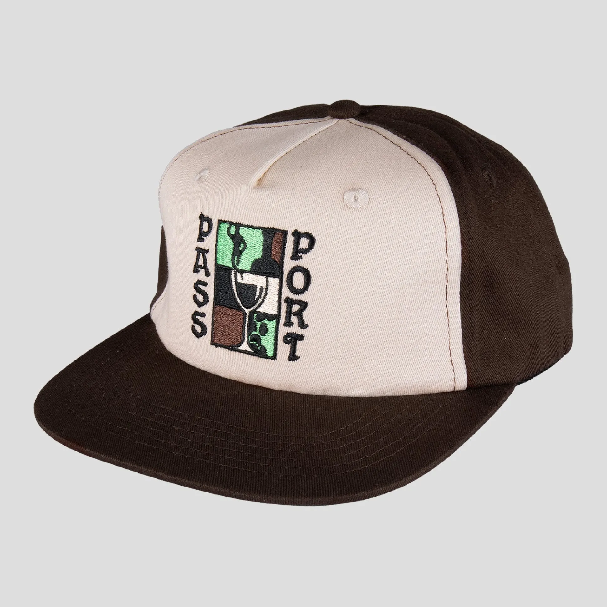 Pass~Port Dine Em' Workers Cap - Chocolate / Off White